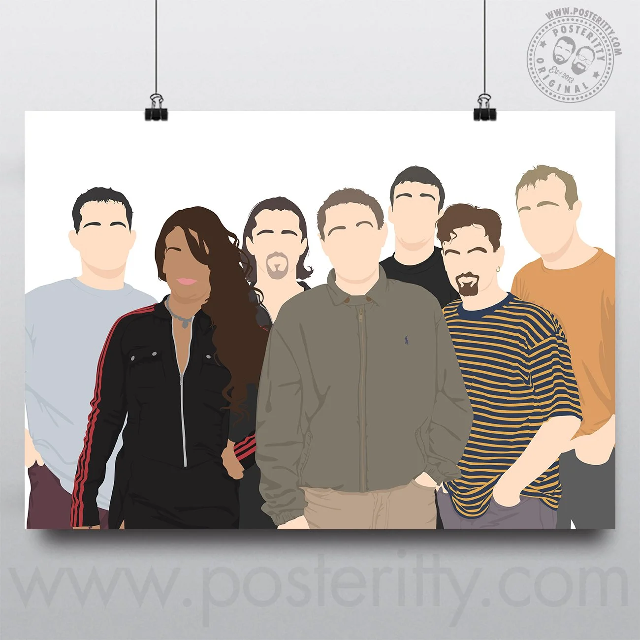 Happy Mondays - Minimalist Band Poster