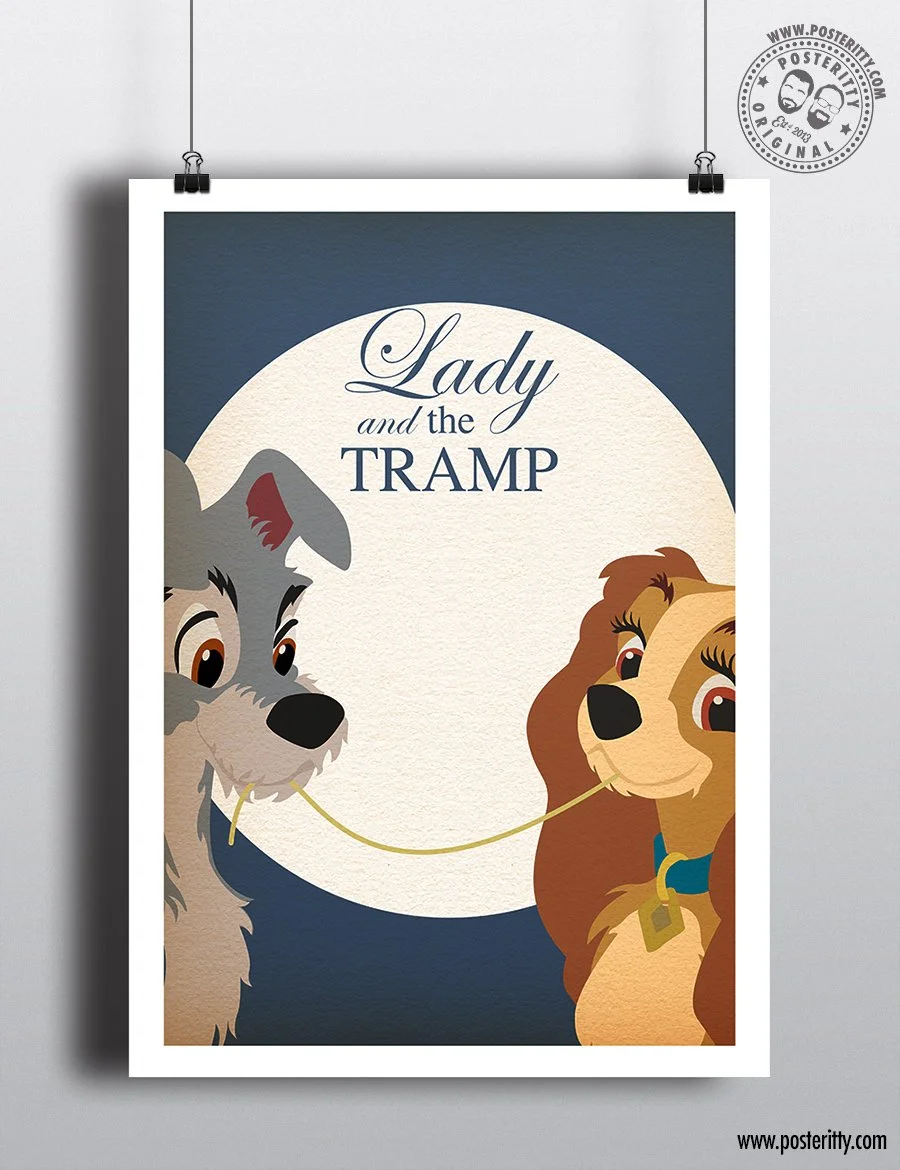 Lady and the Tramp - Minimalist Movie Poster