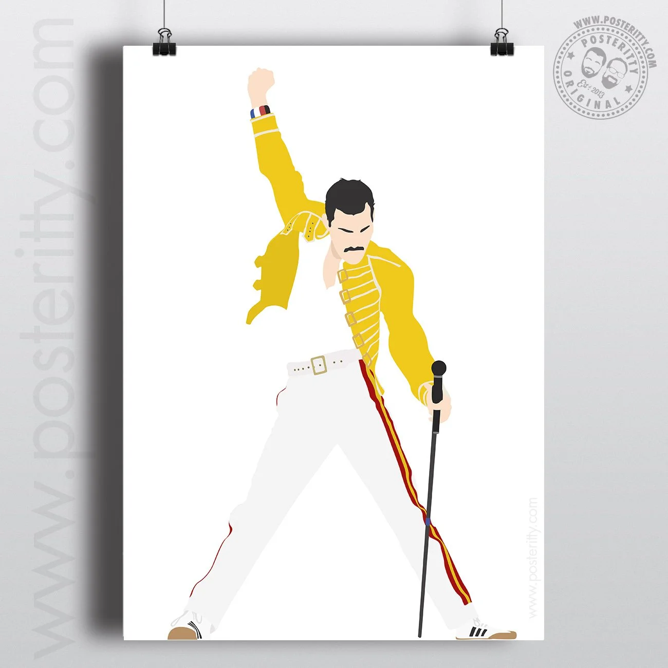 Freddie Mercury Wembley 1986 - Minimalist Poster