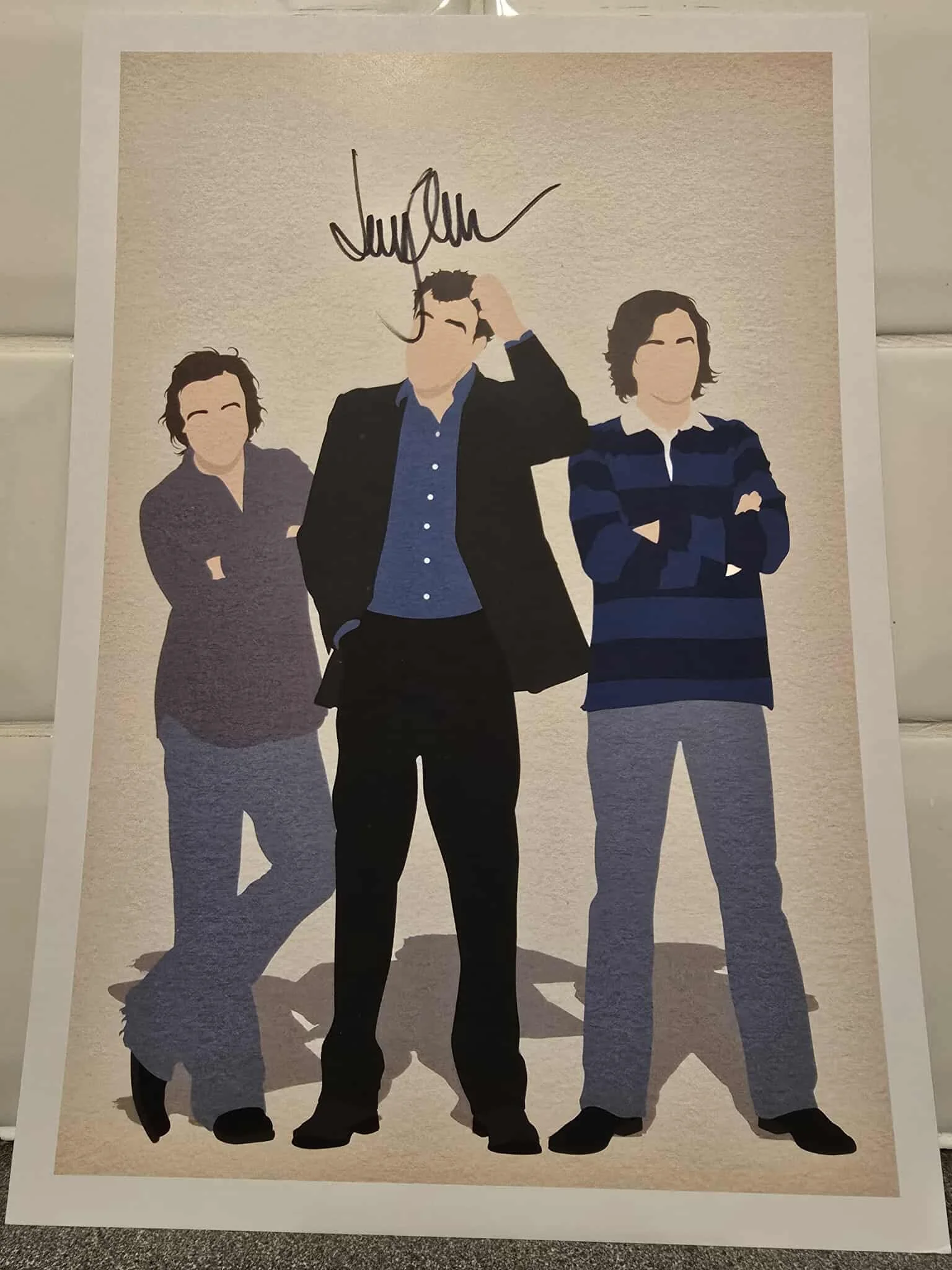 Signed Top Gear Poster Jeremy Clarkson Richard Hammond and James May An Illustration Done in the Posteritty Style by Posteritty Ltd