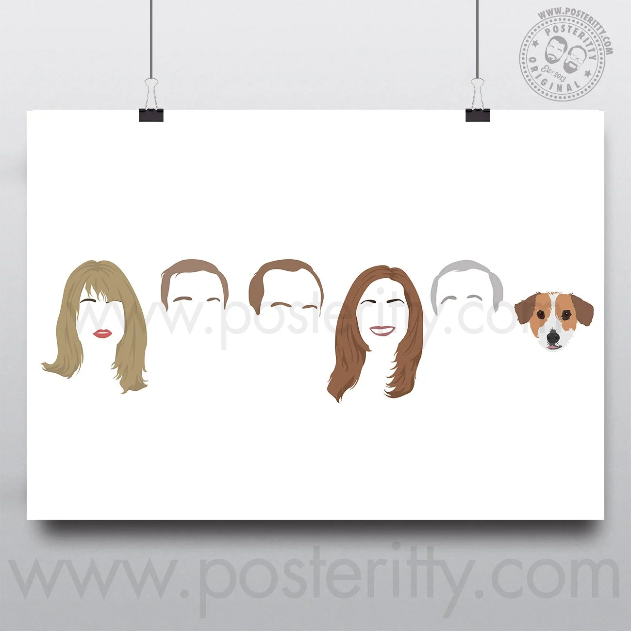 Frasier - Minimalist Sitcom Heads Poster