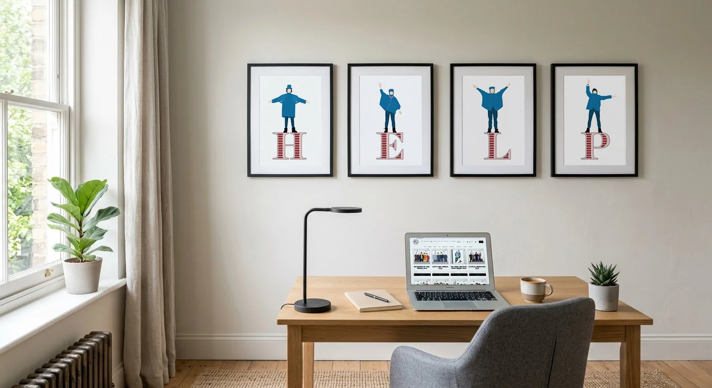 Posteritty Help Framed Office Prints