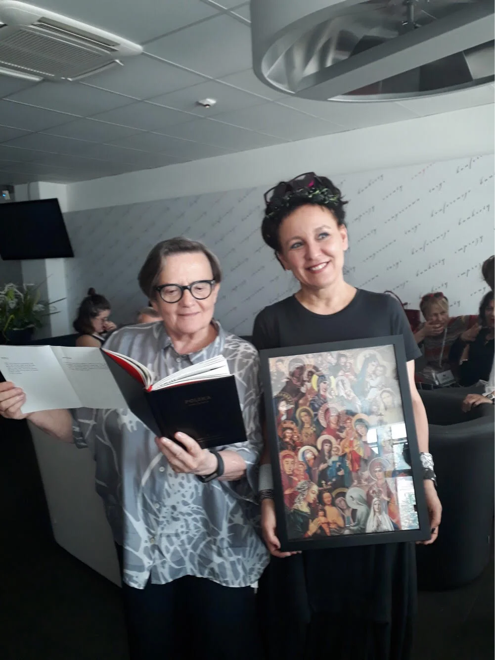 Agnieszka Holland i Olga Tokarczuk