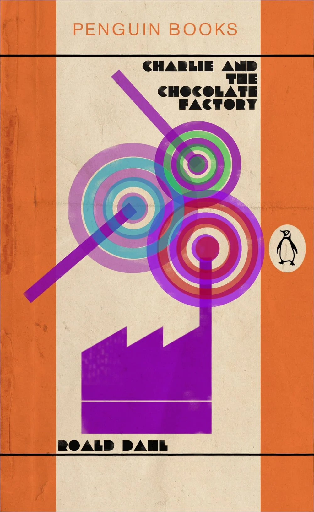 Book cover. Penguin style.