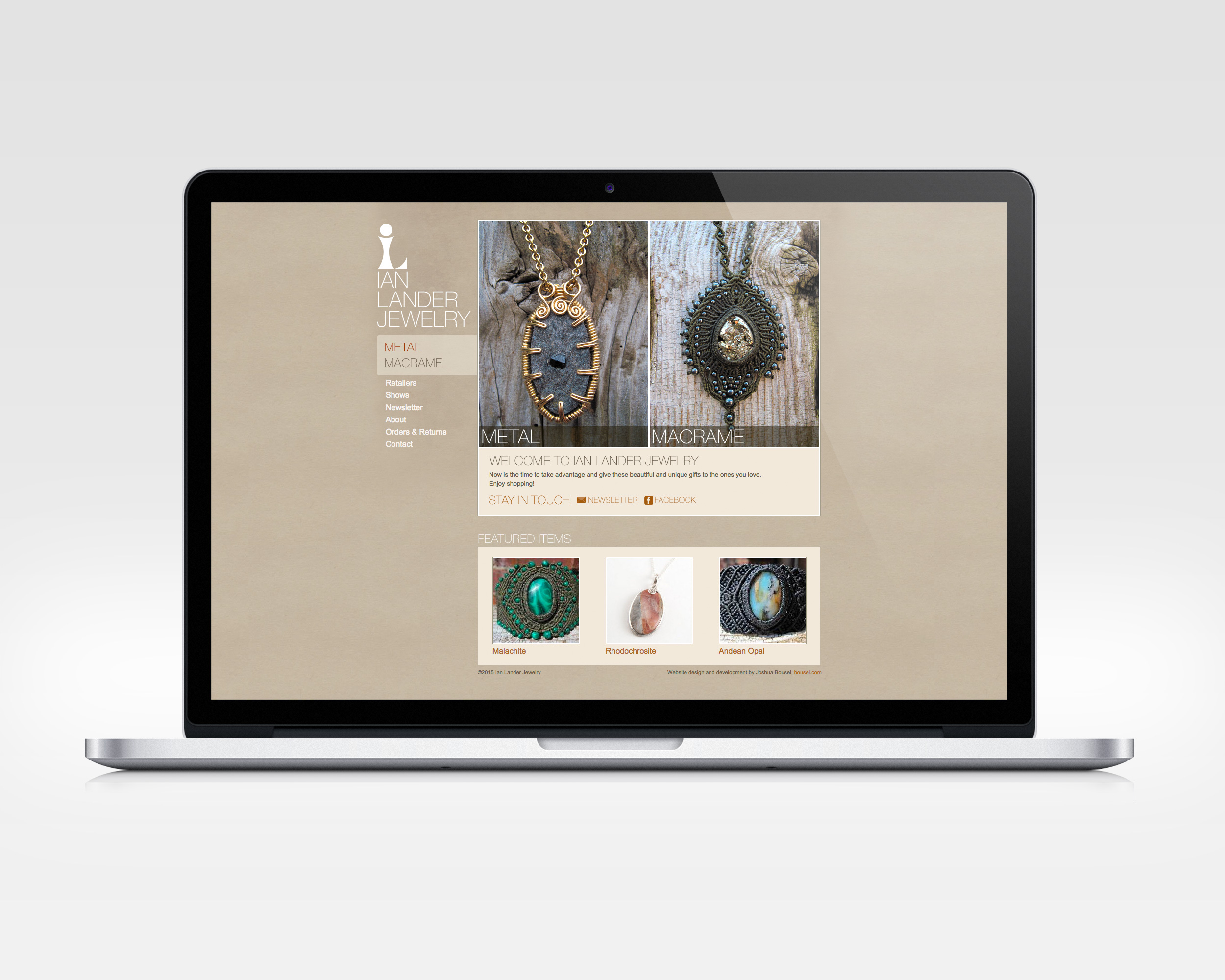   ian lander jewelry   design, ux, development   E-commerce site for jewelry designer.    