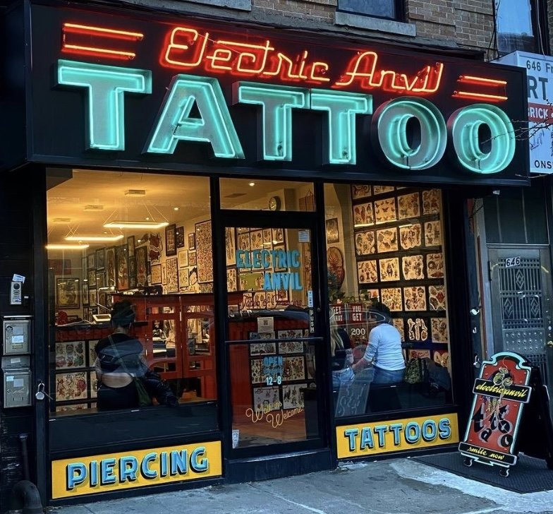 Electric anvil tattoo