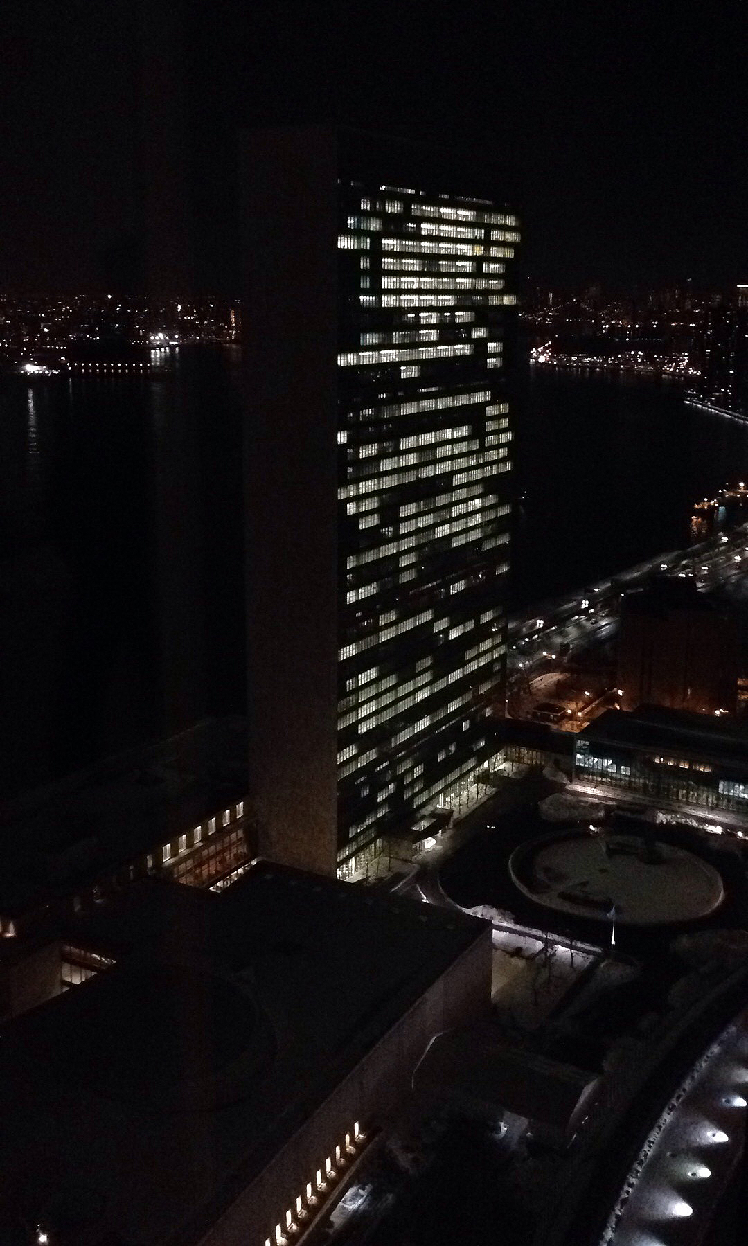 The view of the United Nations from 50 United Nations Plaza