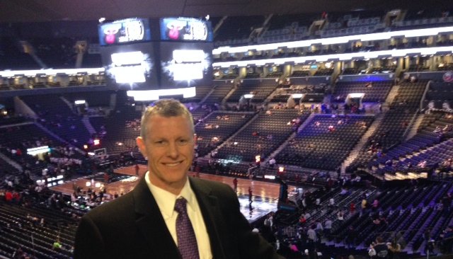 Car Leasing Concierge Owner/Director Paul Maloney overlooking center court