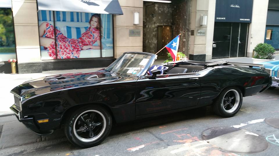 Eddie Millan's sleek vintage muscle convertible has the extra shine for star power