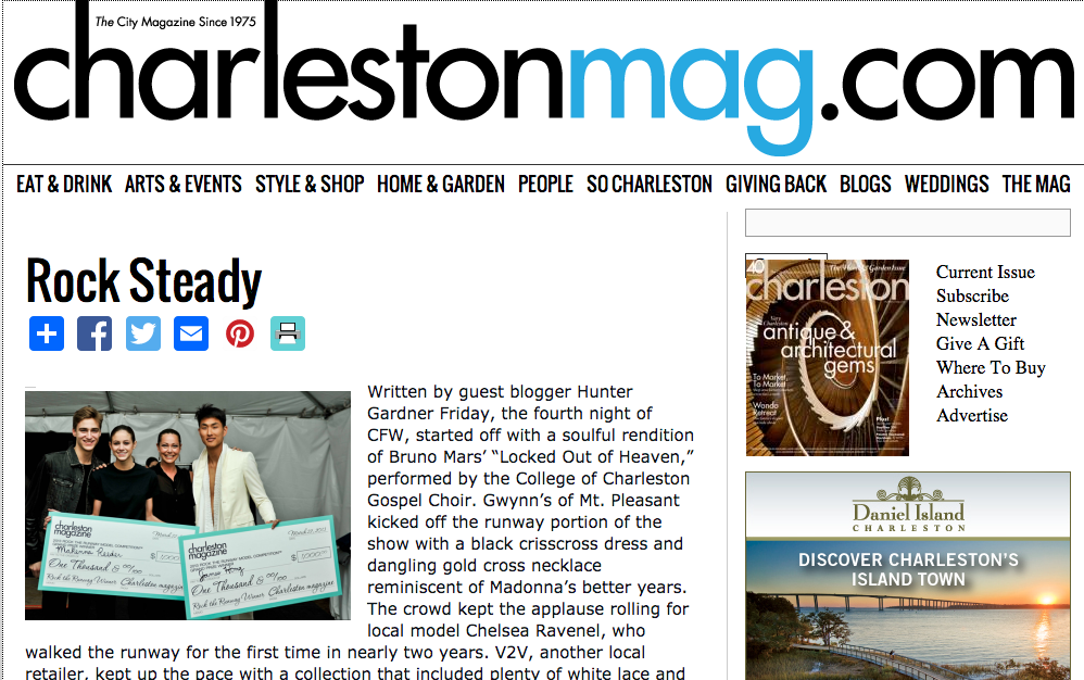 CharlestonMag.com "Rocky Steady"