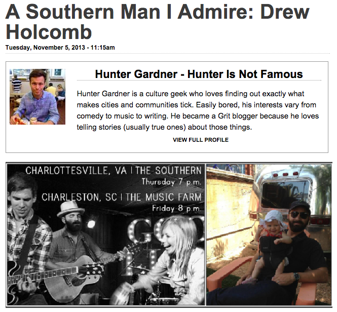 Drew Holcomb Interview