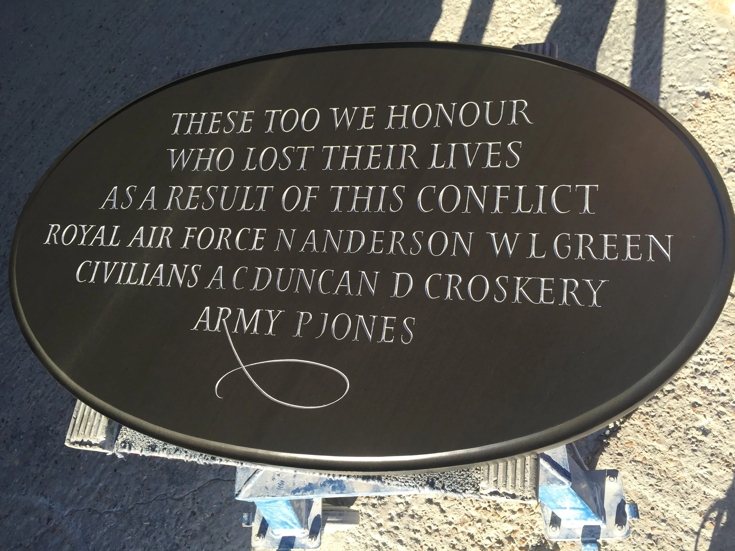  Kuwait memorial plaque for St. Paul's Cathedral, London 