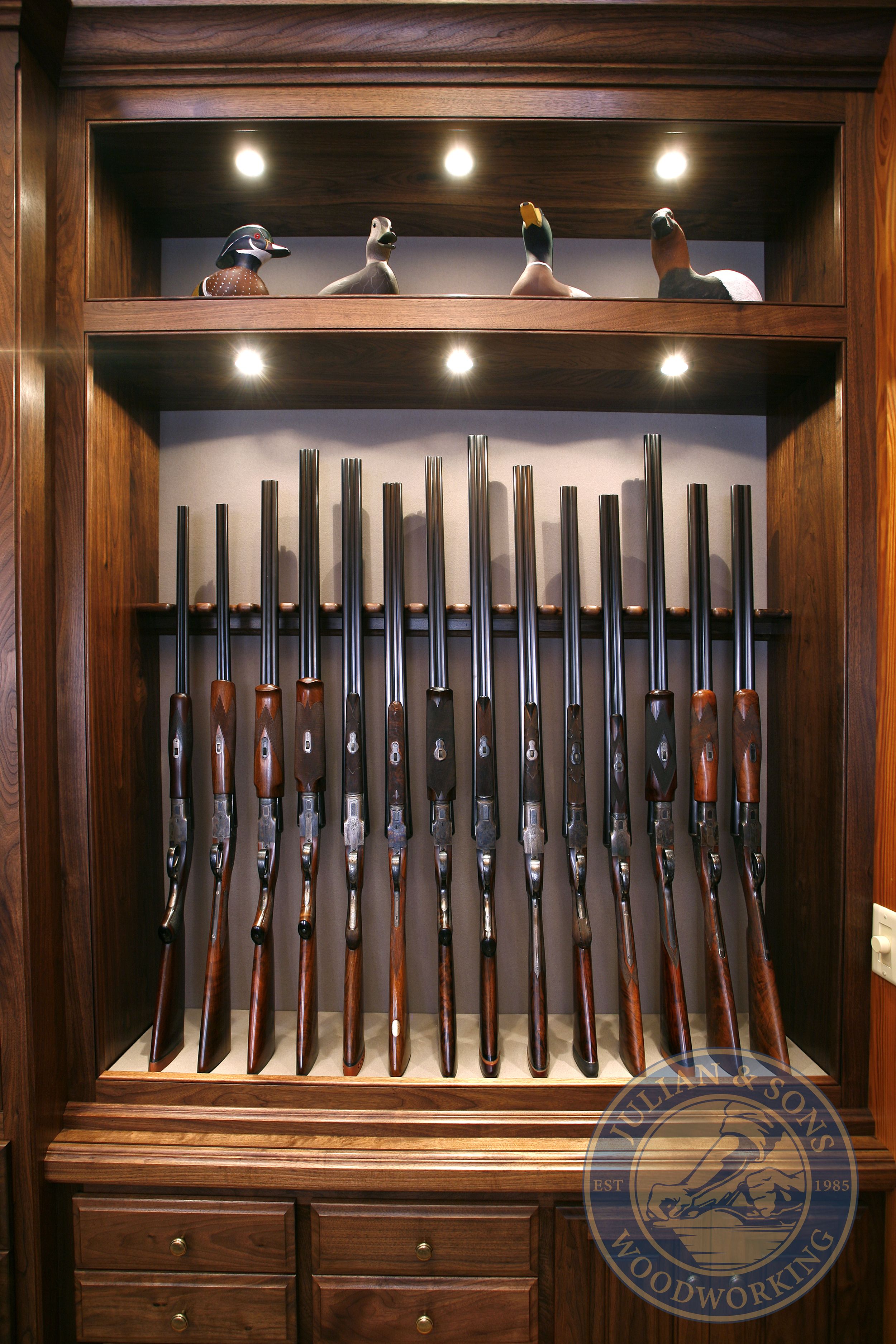 Gun Rooms & Gun Cabinetry — Julian & Sons | Fine Woodworking