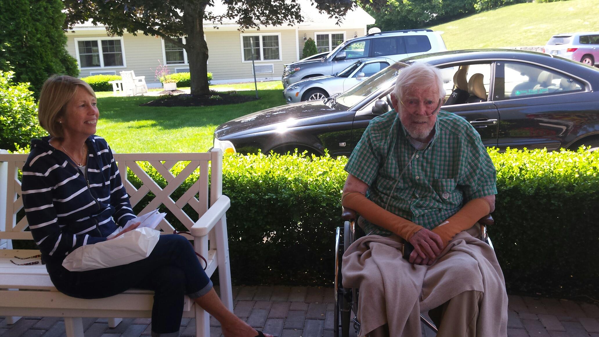 Edgewood Manor resident and Naples, Florida native Jack with his daughter Paula