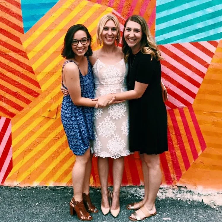 My summer camp besties Meredith and Beka, from Arkansas and Colorado