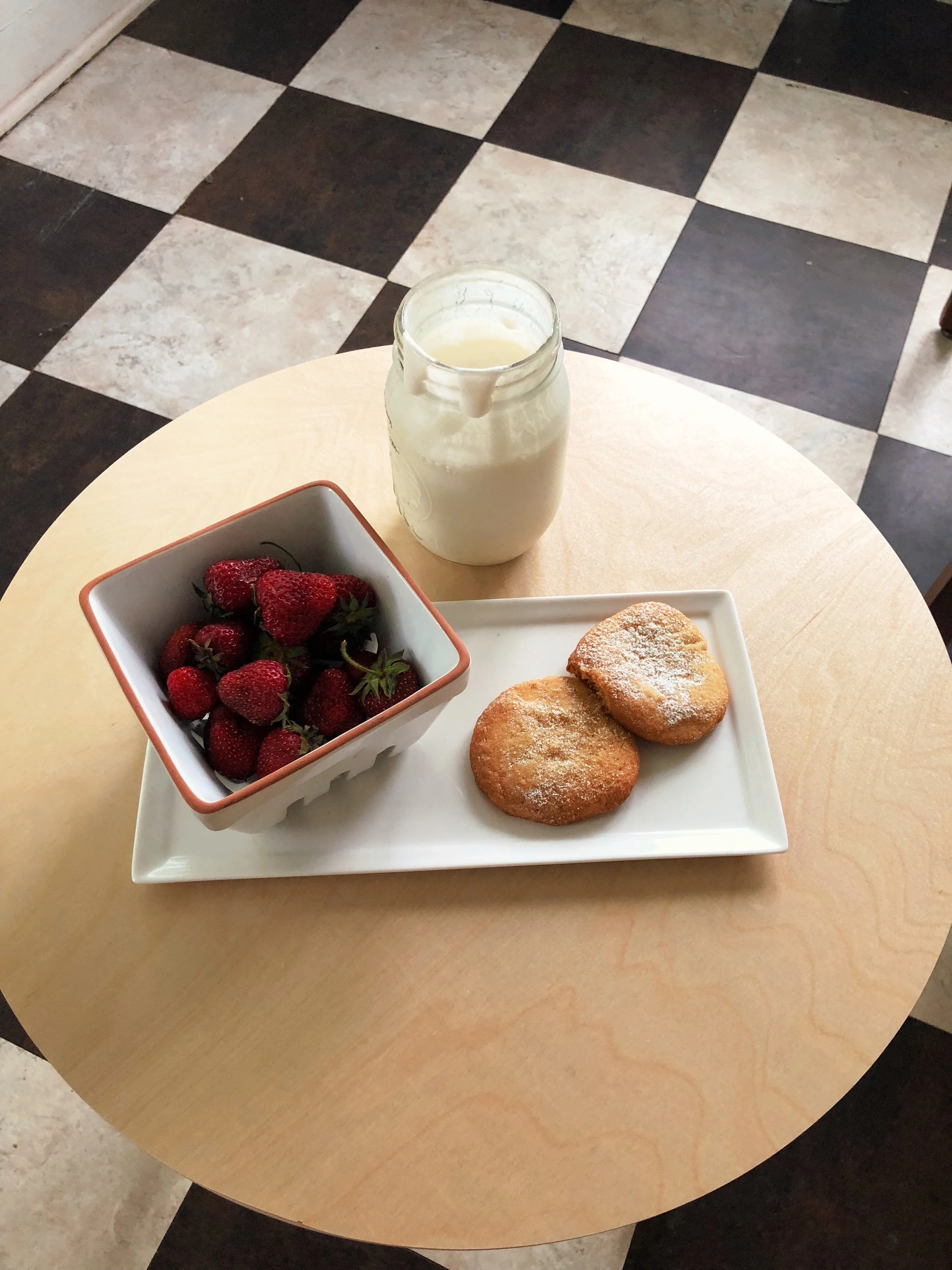 Make: Lemon Cookies, Whipped Cream, and Fresh Strawberries