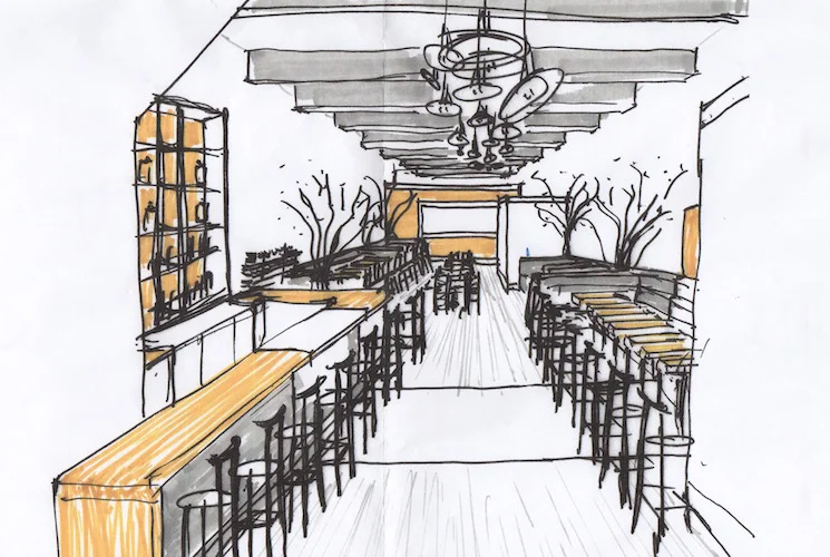 Sai Woo Address : 160 Pender Street, Chinatown Website : www.saiwoo.ca Featured image: Sai Woo concept sketch by Falken Reynolds (Courtesy Sai Woo)