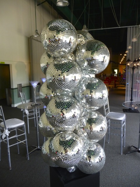 Eggsotic Events 1970s and Disco Theme Decor Disco Ball Sculpture - 1.jpg