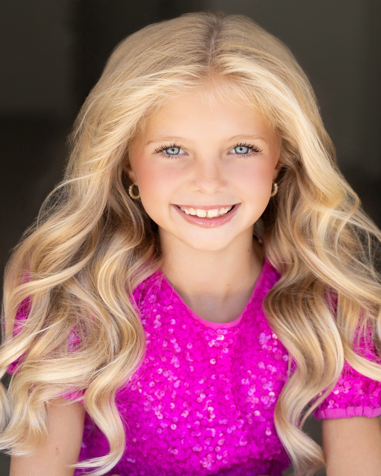 Isn't she lovely!! Loved doing this pageant headshot session for sweet Salem! Look at those beautiful blue eyes.