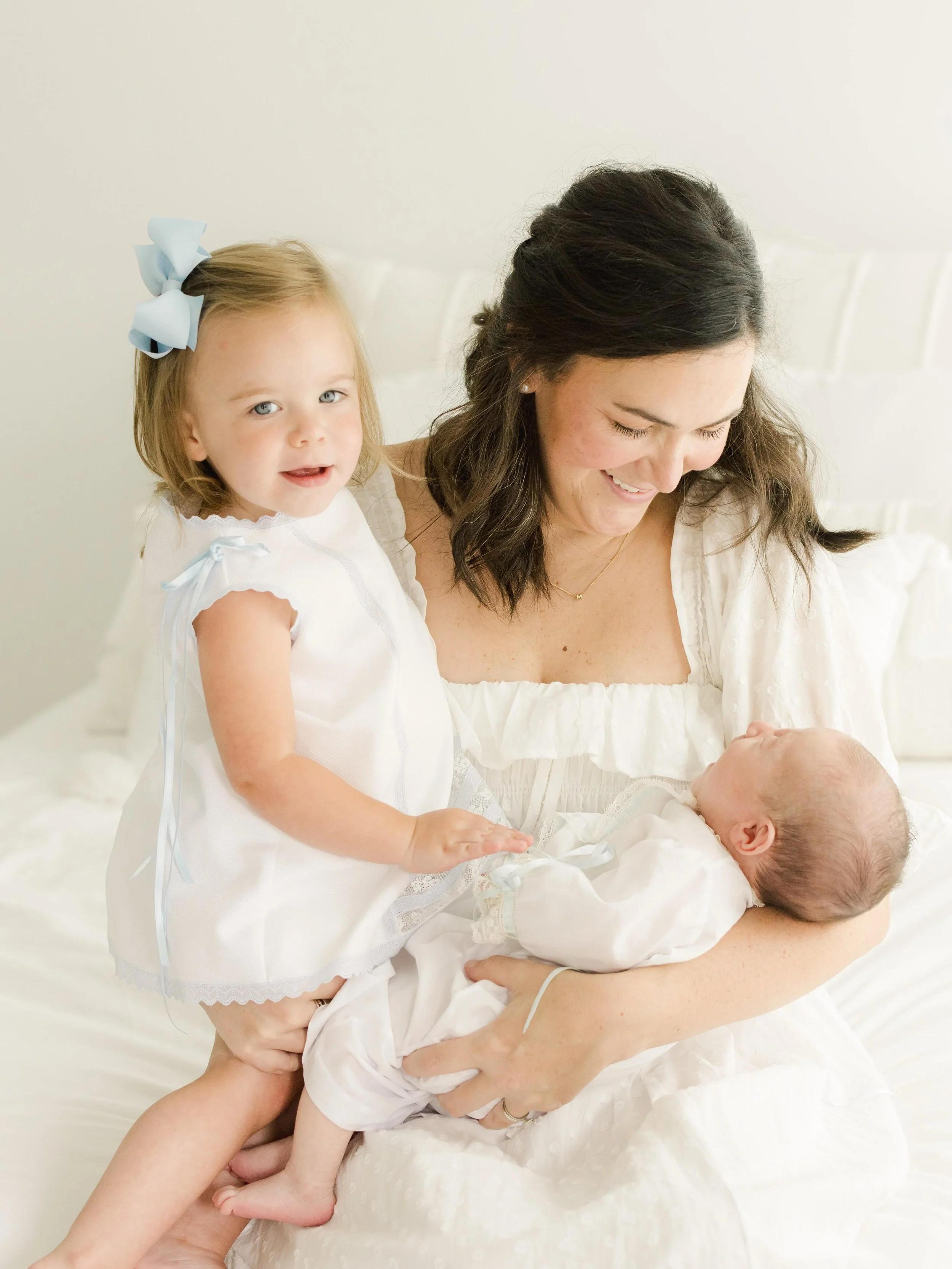 So much sweetness in one photo! I would love to be the one to photograph your lifestyle newborn studio session!  #AngieLansdonPhotography #BirminghamPhotographer #Birmingham #AlabamaPhotographer #TrussvillePhotographer SpringvillePhotographer Gadsden