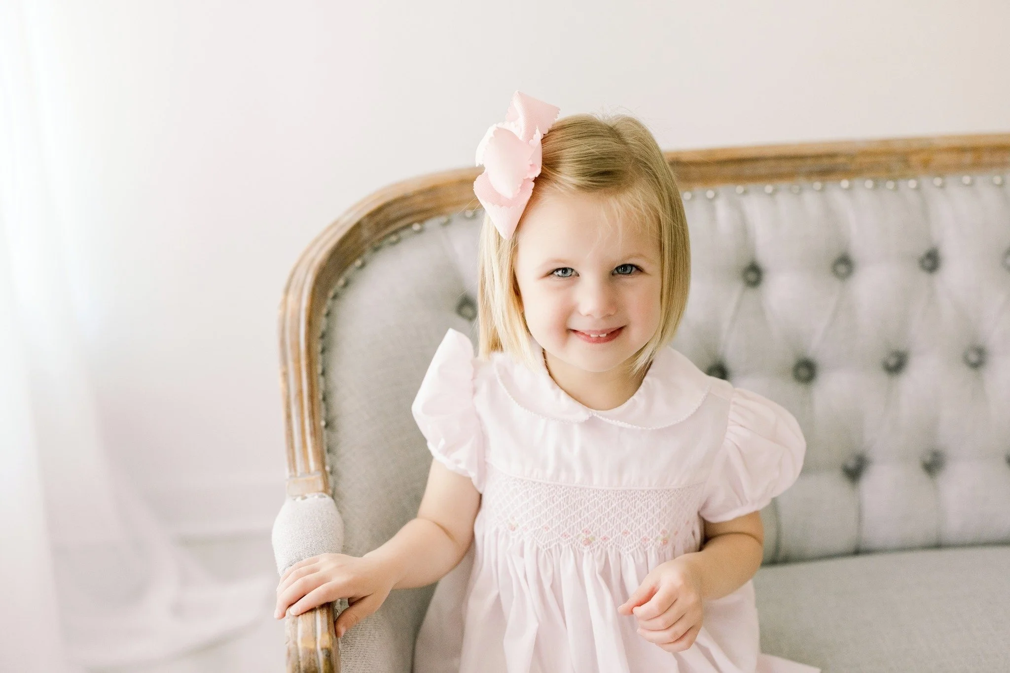 This sweet angel was so shy at first! But we kept playing and letting her have fun and we captures some precious photos!