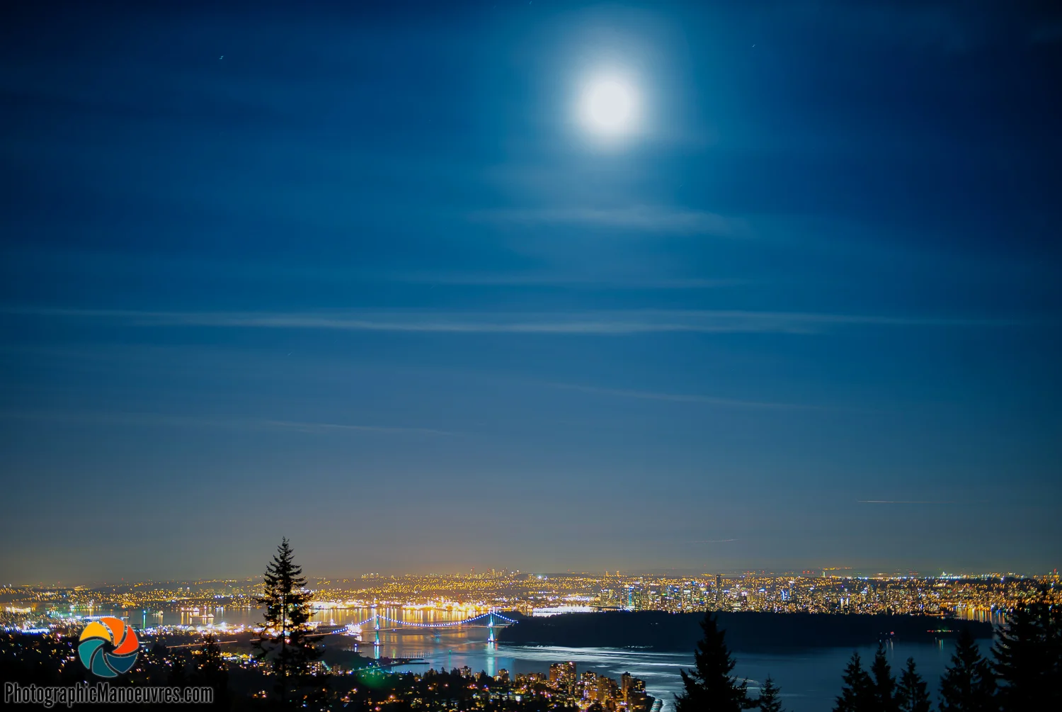 Super Moon Over Vancouver
