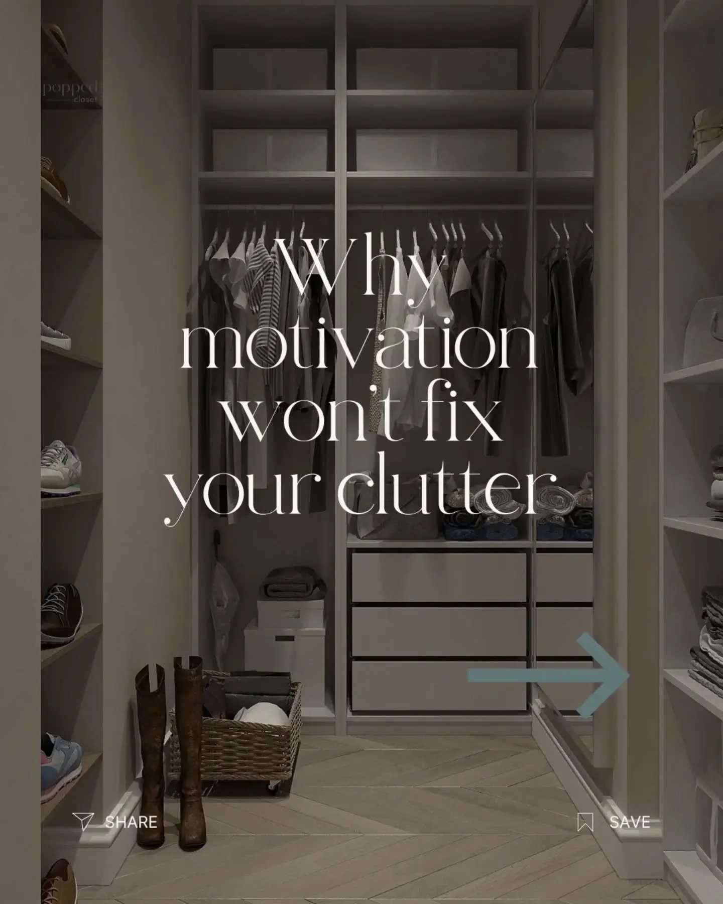 Motivation is unreliable. Systems are not.

If your home only works when you feel inspired, it&rsquo;s going to keep falling apart.

The goal is organizing that supports you on low-energy days, too.

Save this if you&rsquo;re tired of starting over.
