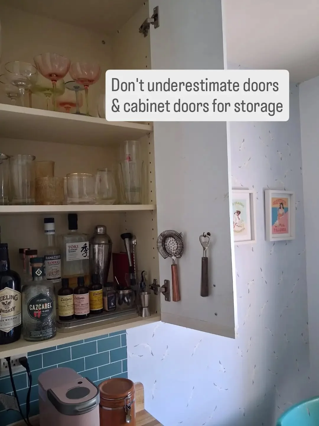 The backs of doors and cabinets have so much potential for extra storage.

Which is your favourite?