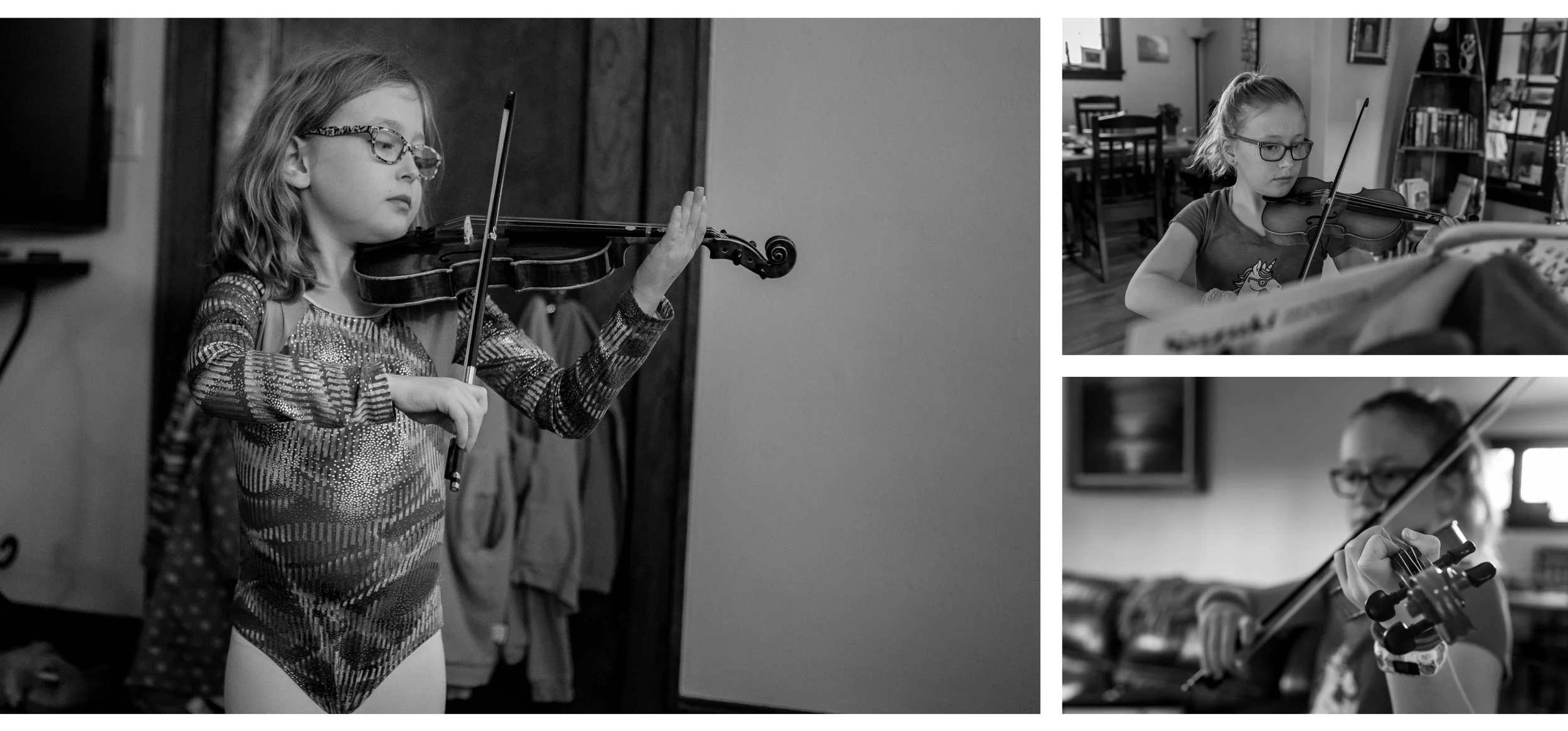 Big Sister is still playing the violin (but not in a leotard this time). She’s playing in the orchestra at school too! I was excited to hear about that, and she made me laugh talking about how boring it was because most of the kids are just learning.