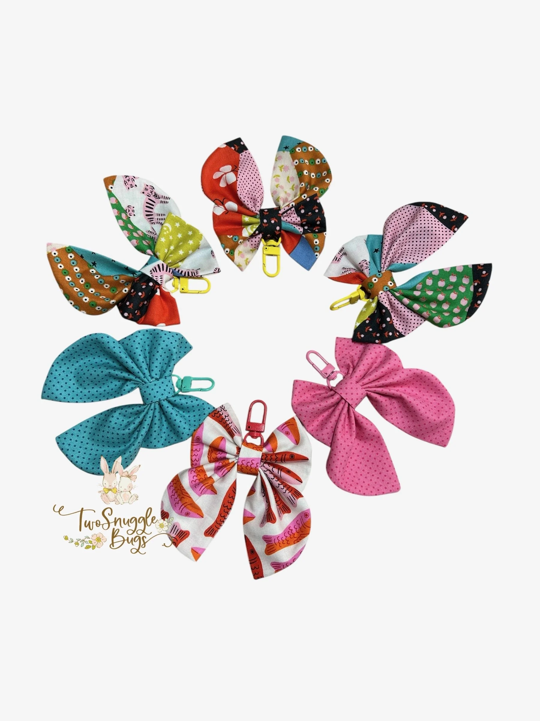 Vibrant Mini Bow Charms