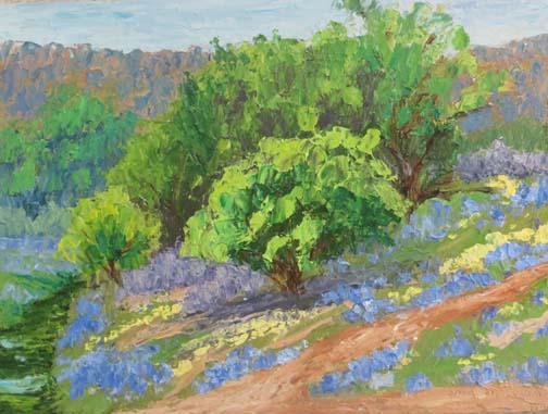 Bluebonnet Hill by Ann McCann (c) 2016