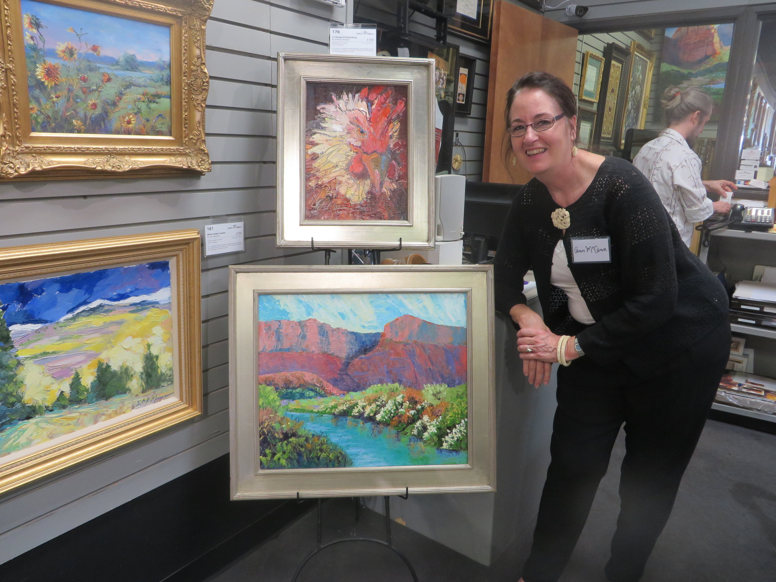 "White Flower Canyon" by Ann McCann 20 X 24 Oil (c) 2017