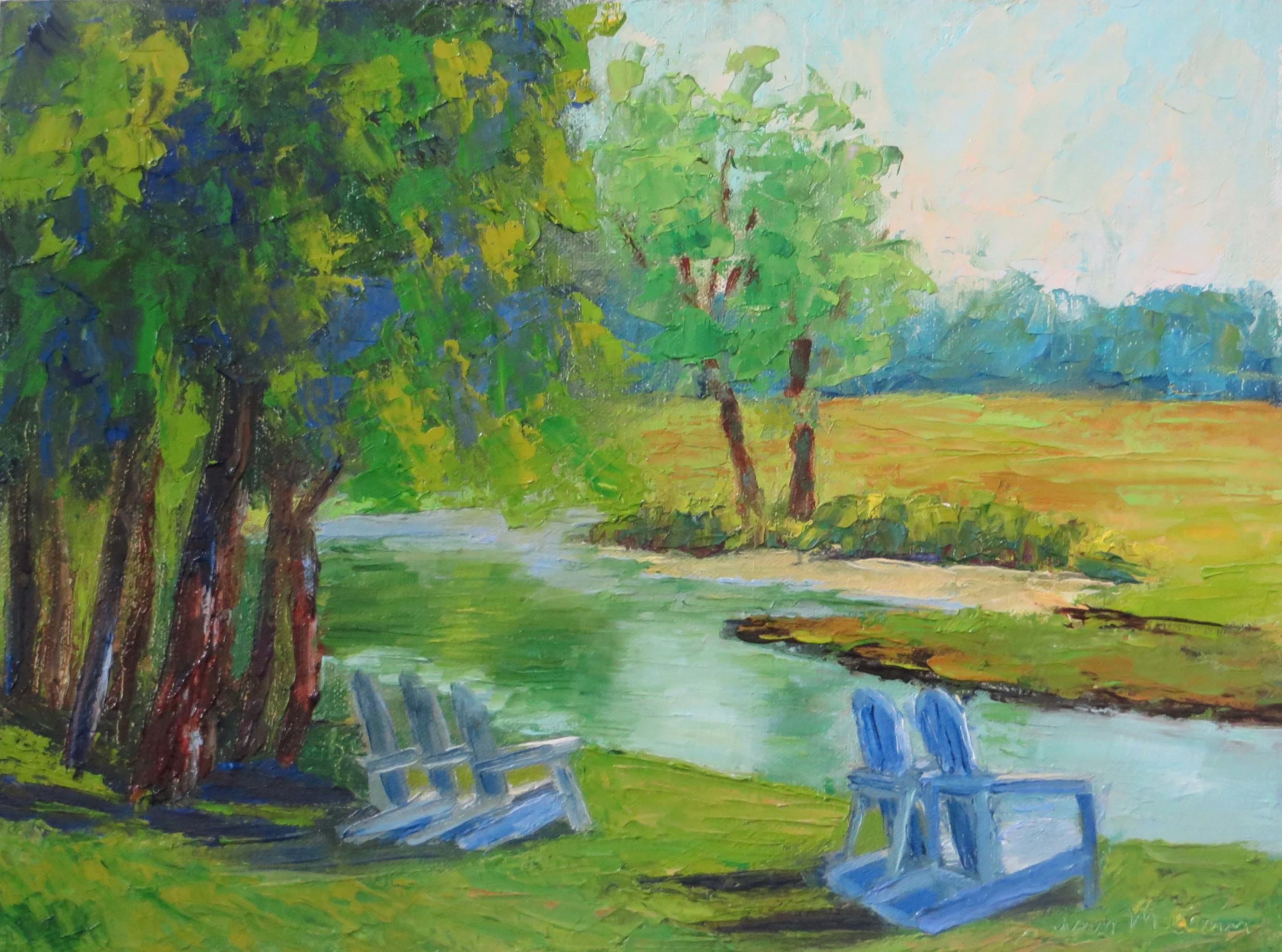 "My Favorite Chair" 9 X 12 Oil (c)Ann McCann 2017