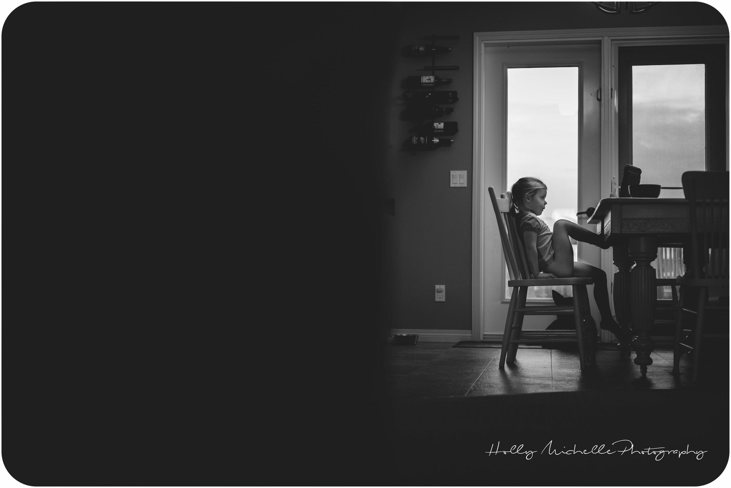 {day 15/366} The kitchen has been cleaned, we all have moved on to other activities, except for our sweet Lennon. She remains steadfast, staring down her dinner, as she does everyday.