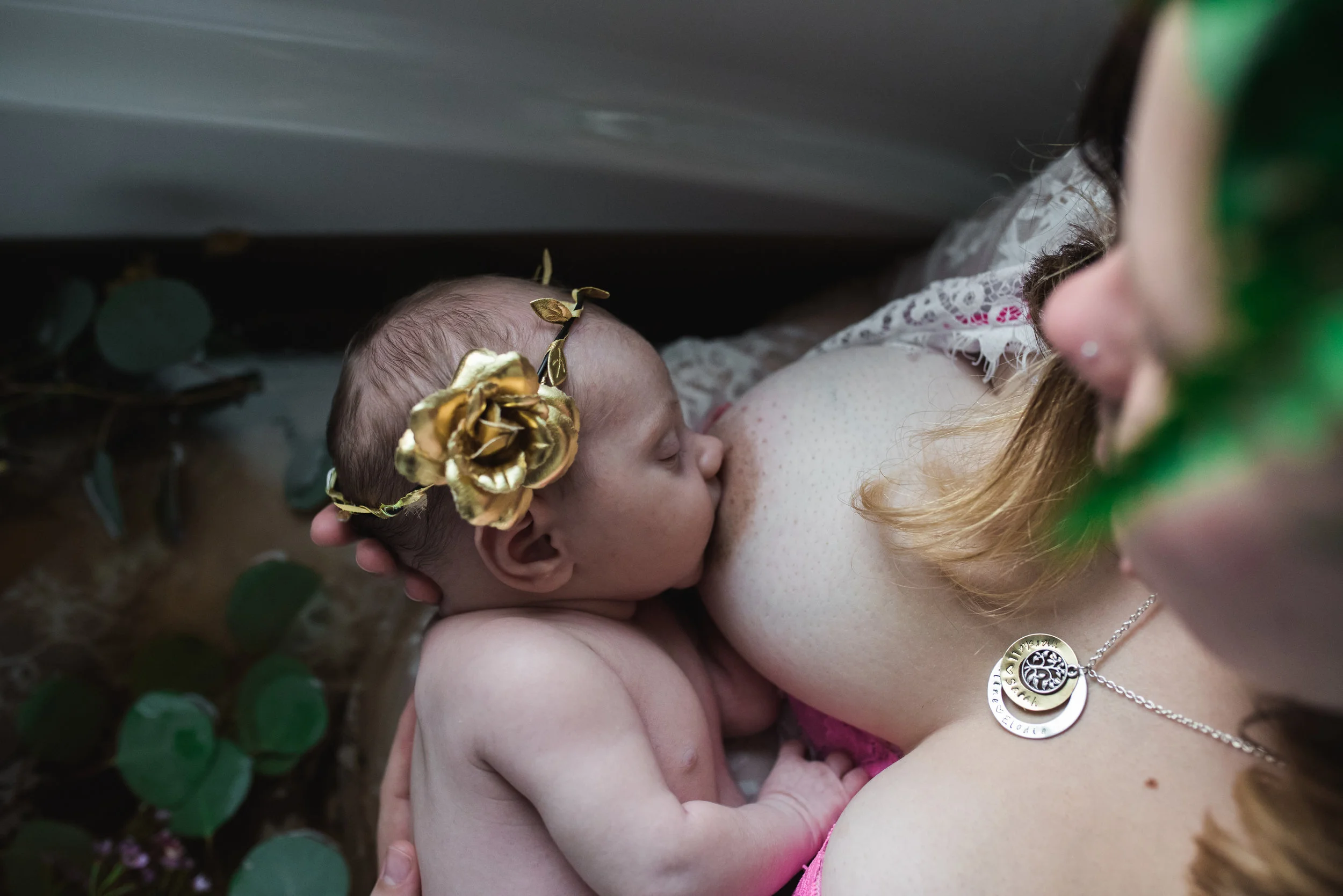 nursing new born baby