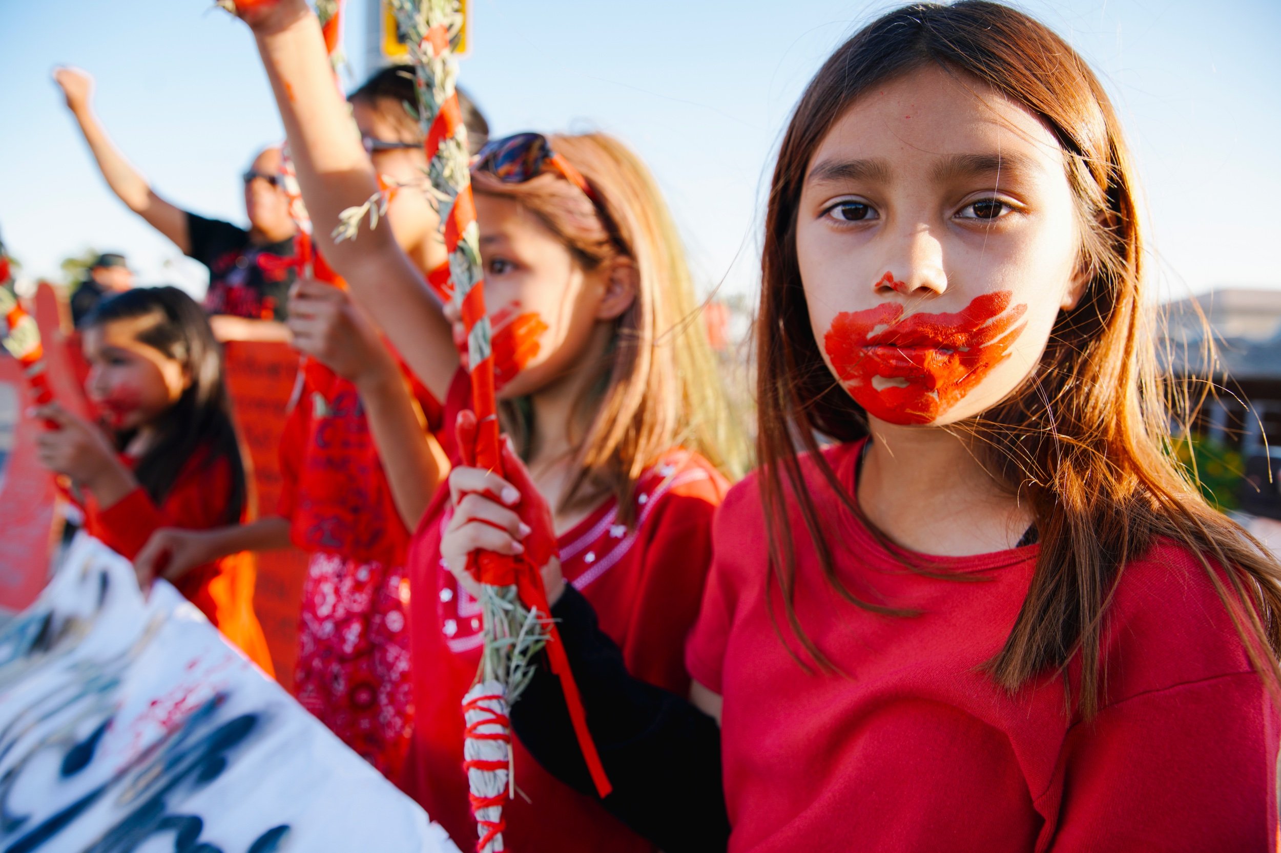  A rally to bring awareness of violence against indigenous women and girls. Yuma, AZ USA 