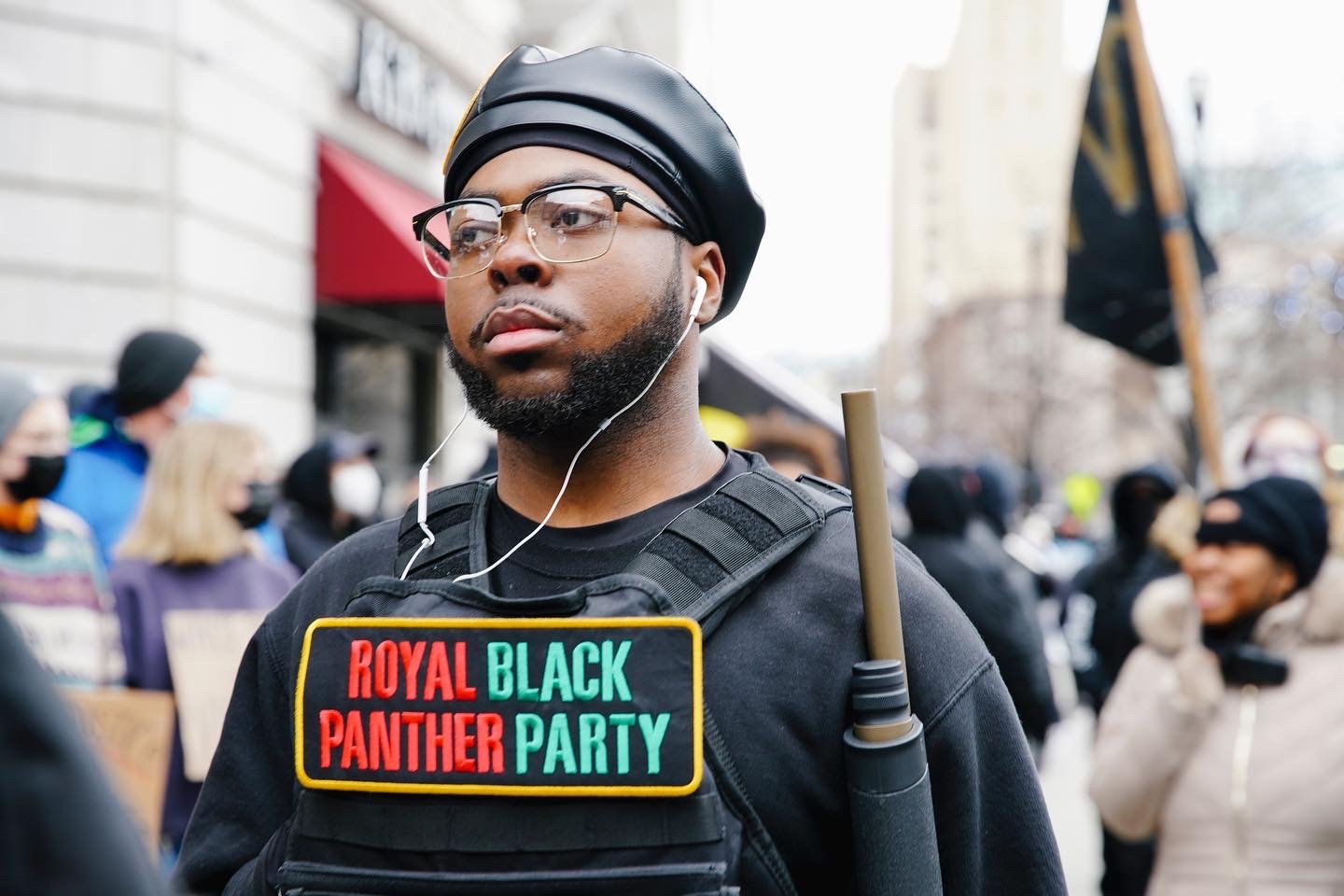  Protest after the killing of Patrick Lyoya, a Congolese man killed by Grand Rapids police. Grand Rapids, MI. 2022 