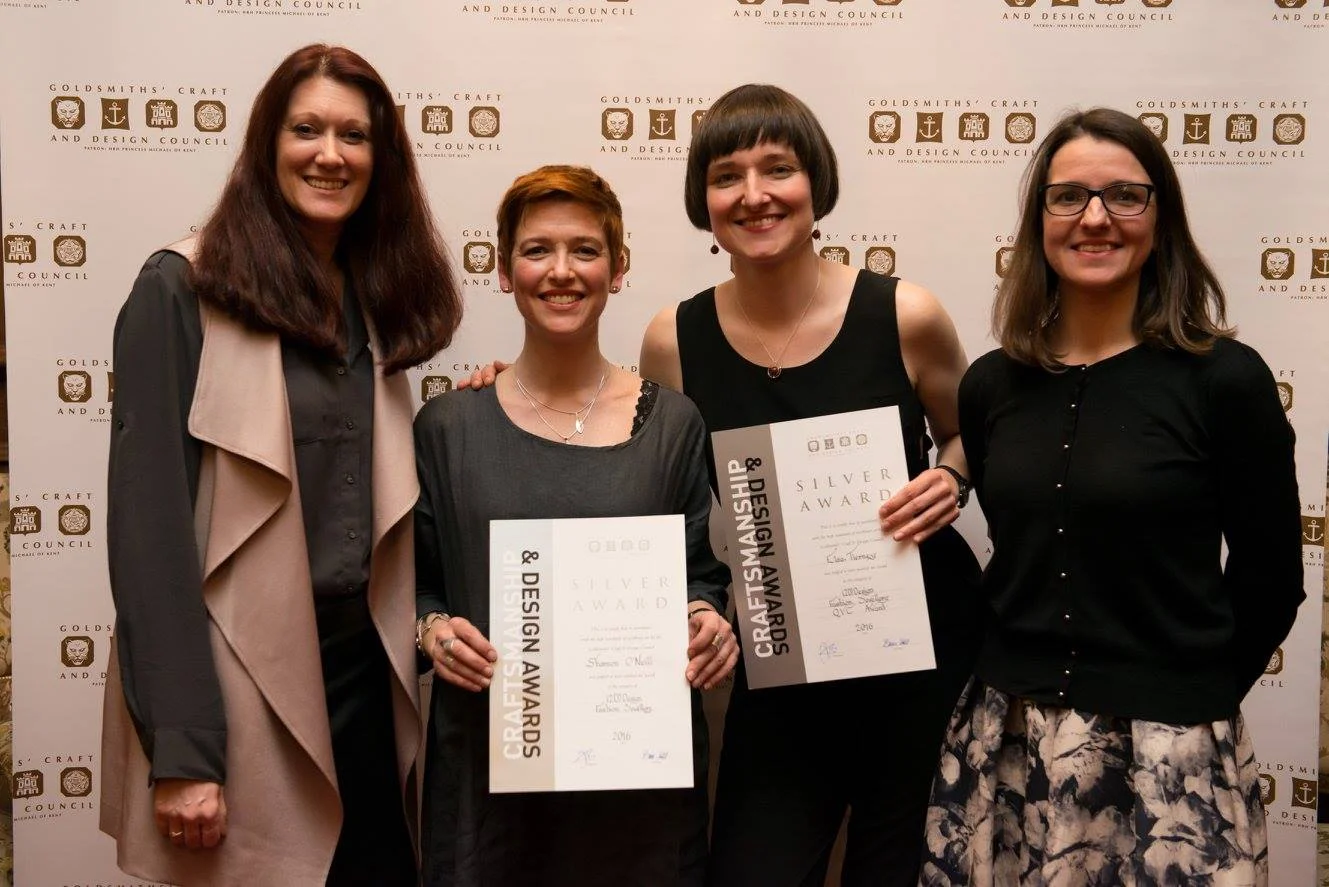 Joint Silver QVC UK Award, with Elsa Tierney, pictured with two other lovely ladies! There was no Gold prize awarded.