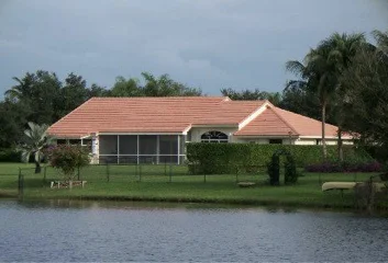 A completed view from across the lake.