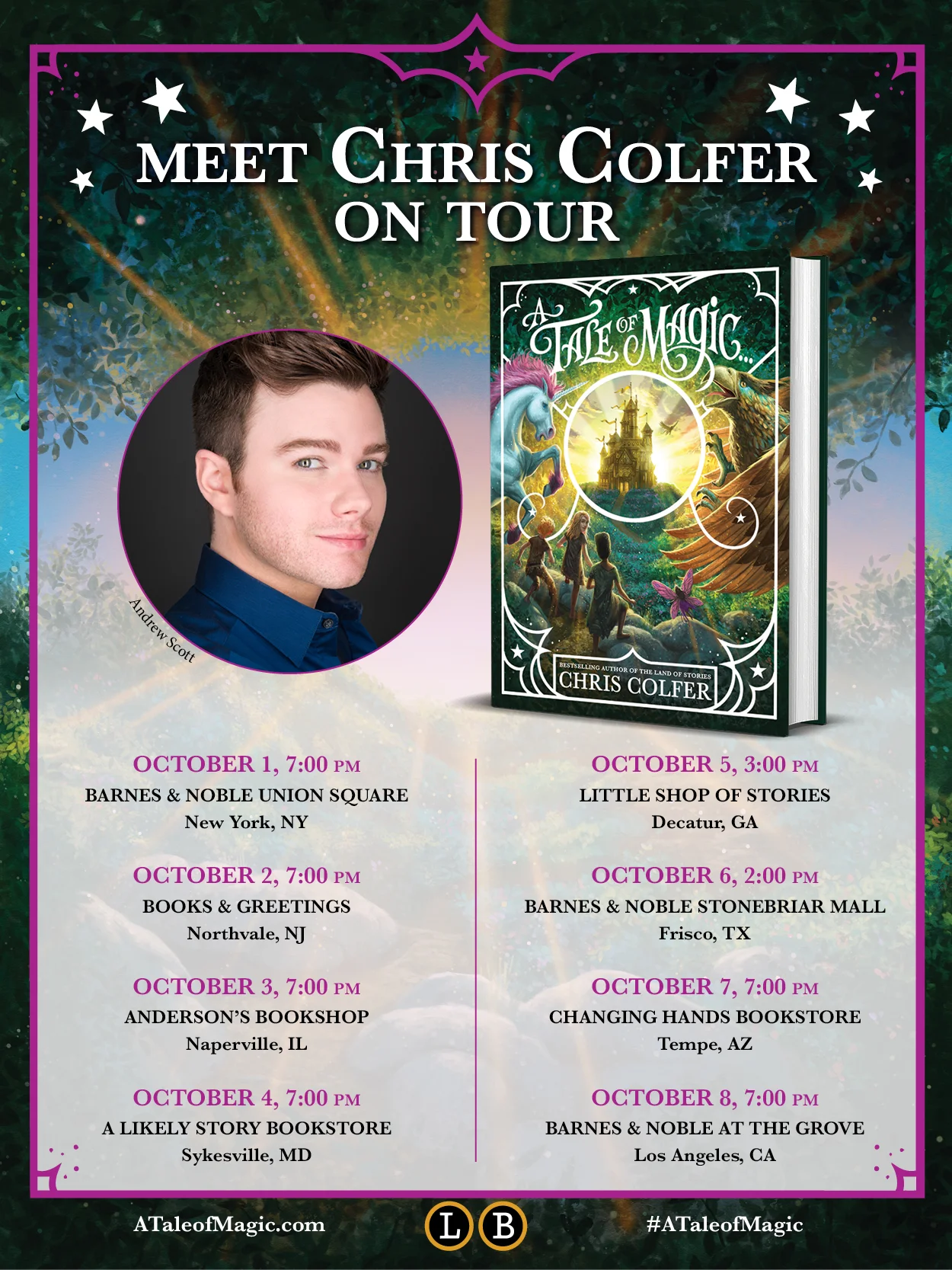 A Tale of Magic... Tour Announcement — THE LAND OF STORIES by Chris Colfer