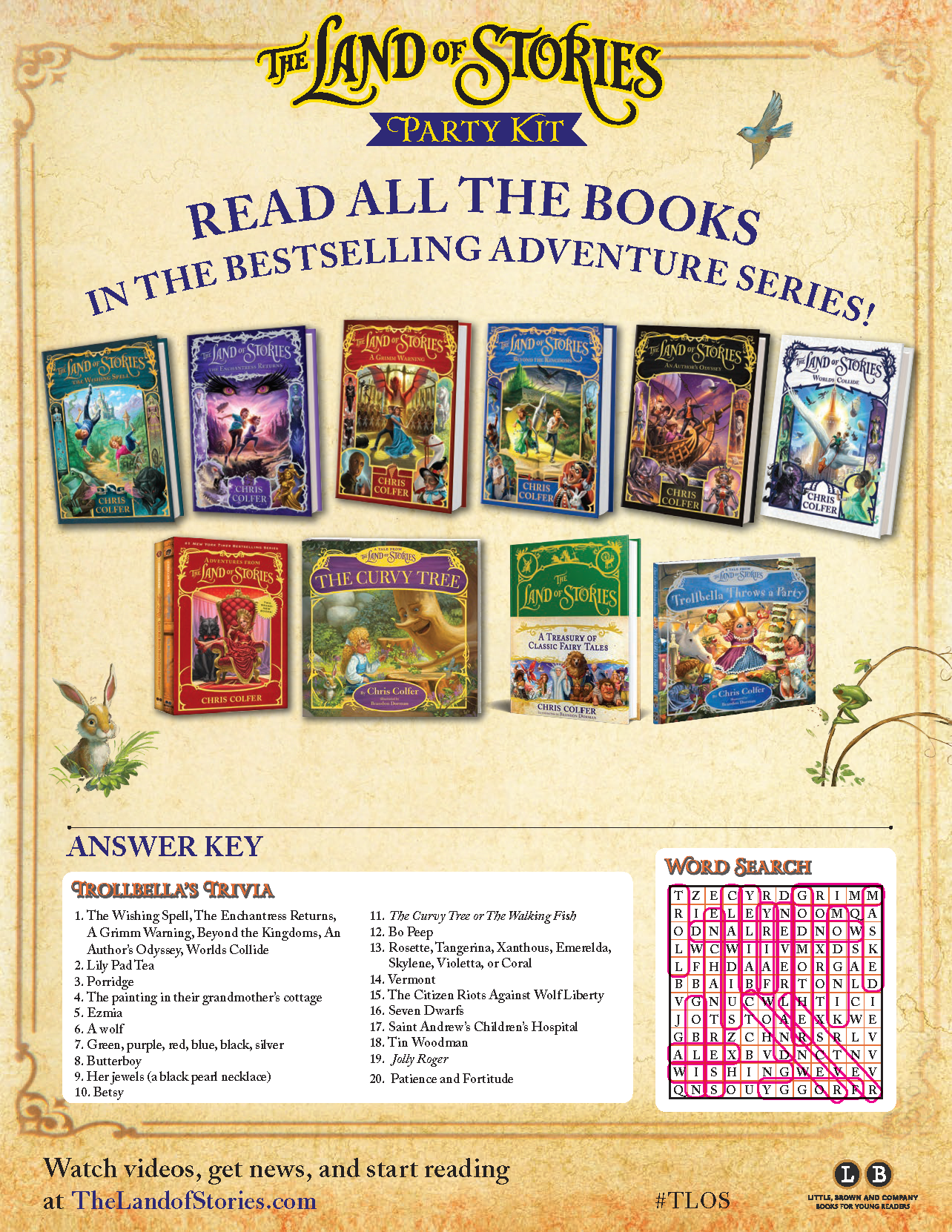 Extras — THE LAND OF STORIES by Chris Colfer
