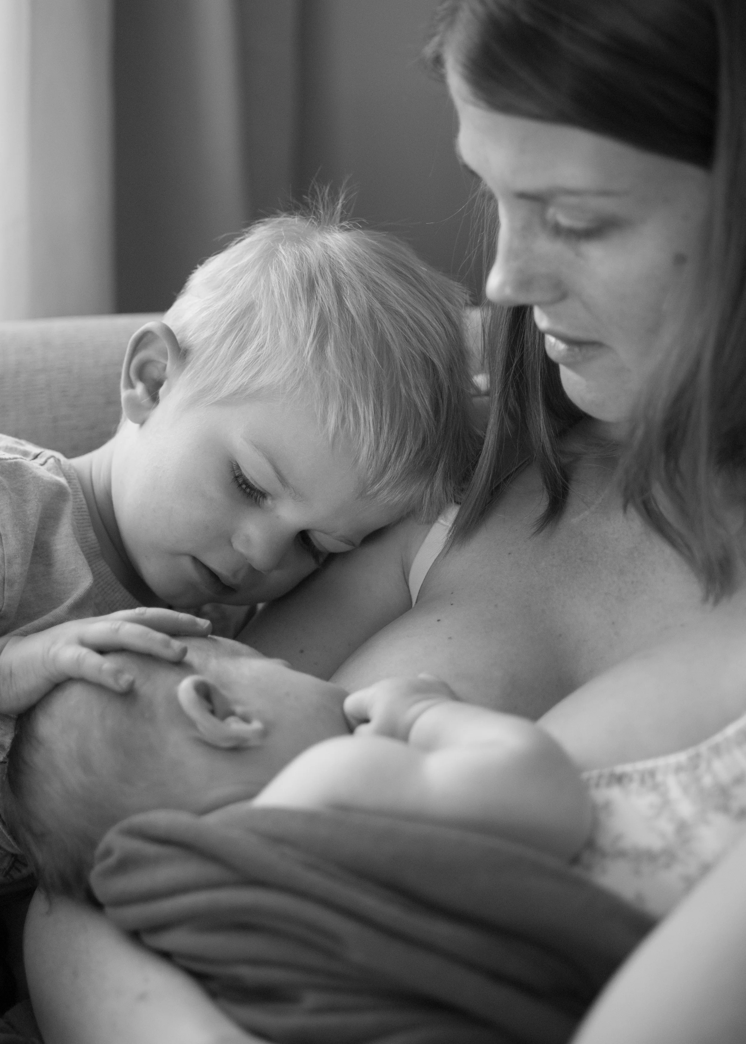 Emily and her boys find a rare moment of peace