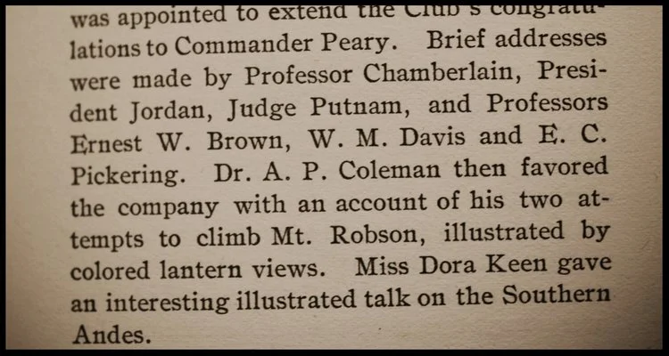 Excerpt from the 1911 By-Laws & Register Book: Notes from the Eighth Annual Meeting held in Boston, 1909
