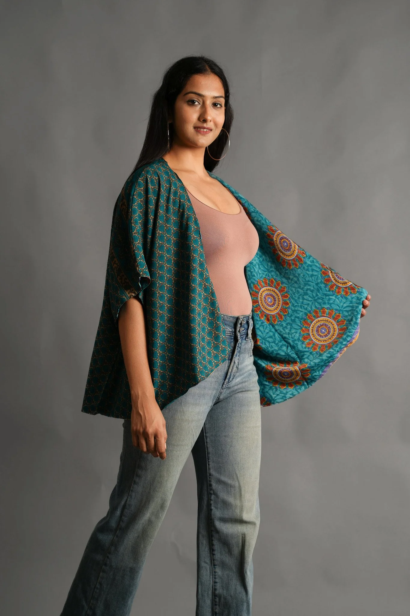 Reversible Kimono Short