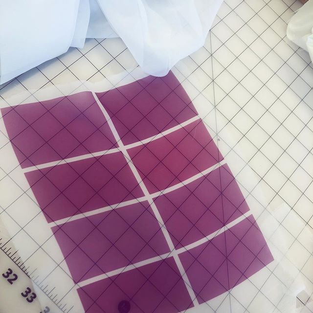 Fabric printing to find the perfect fuschia 💗