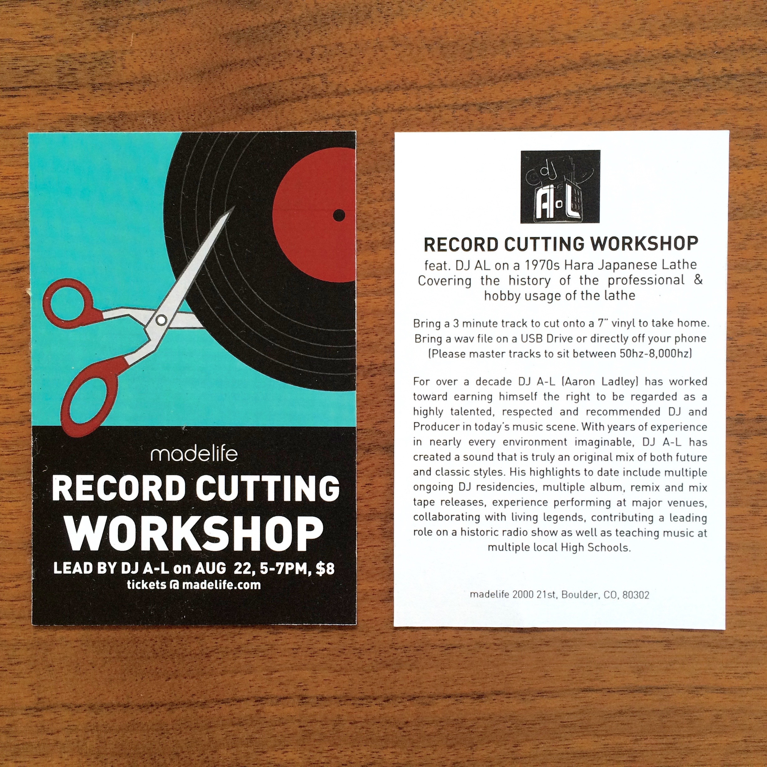 Workshop Promo Postcard
