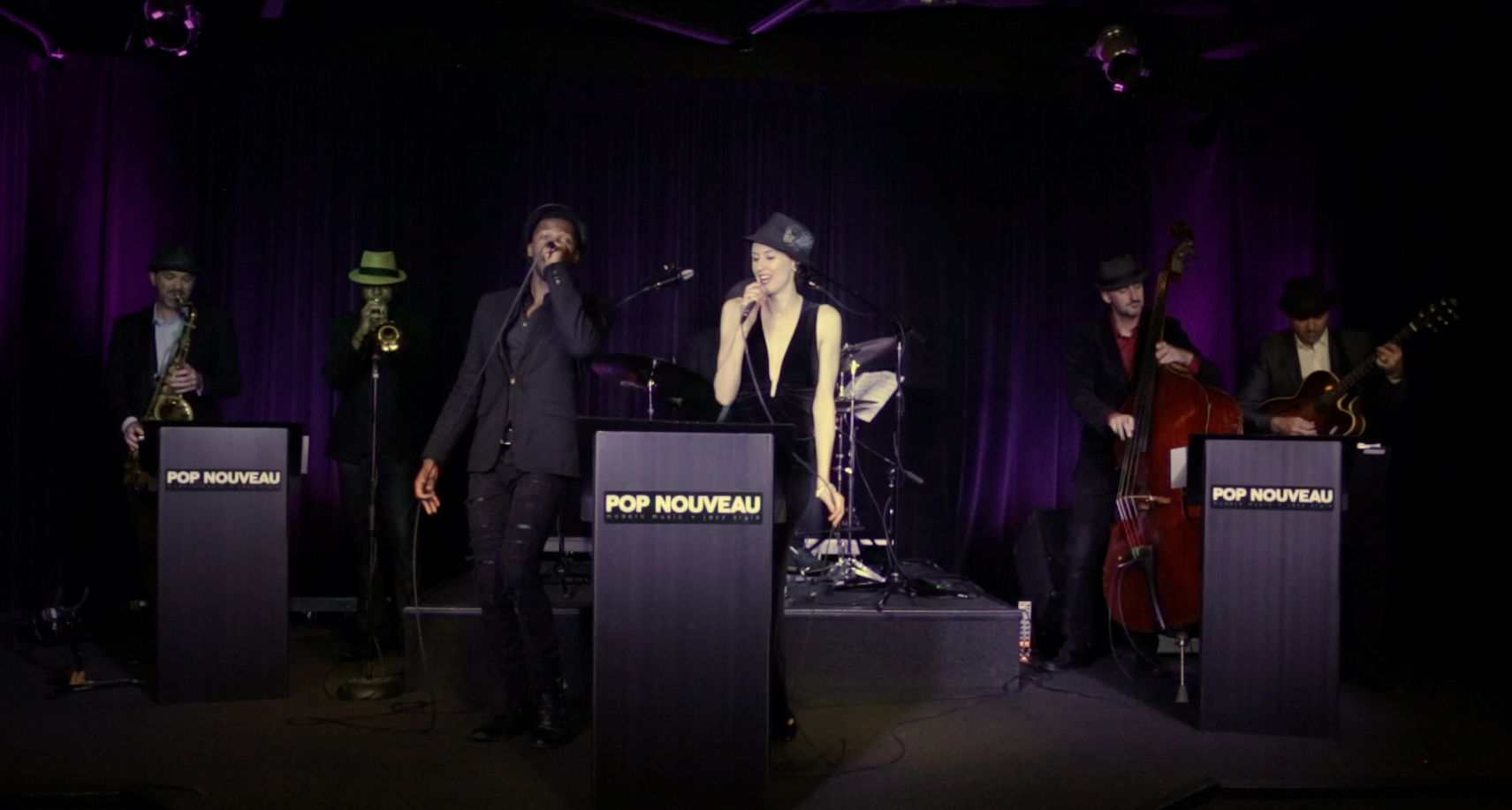 The Pop Nouveau Septet performing for a wedding at The Estancia Resort