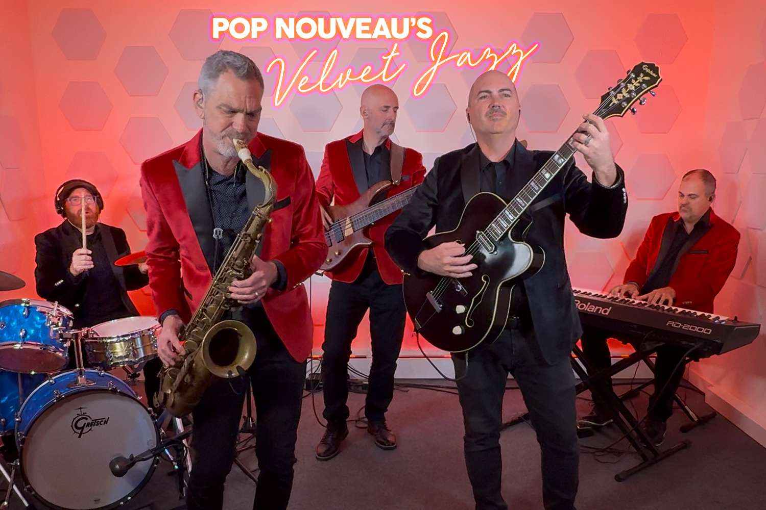 Pop Nouveau Velvet Jazz performing in the studio s