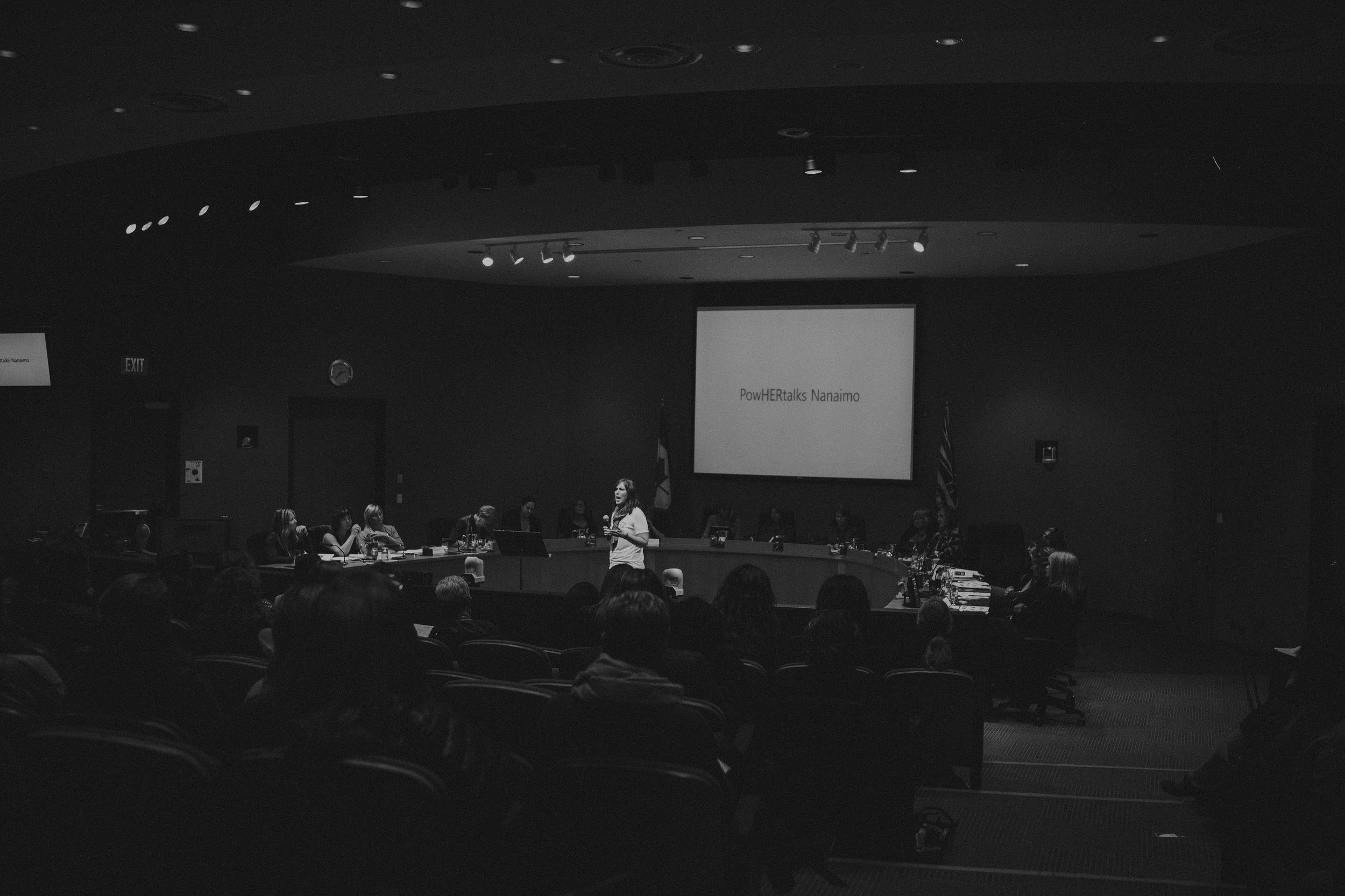 Lots of amazing women attending the PowHERtalks event. Photo courtesy of McLachlan Studios