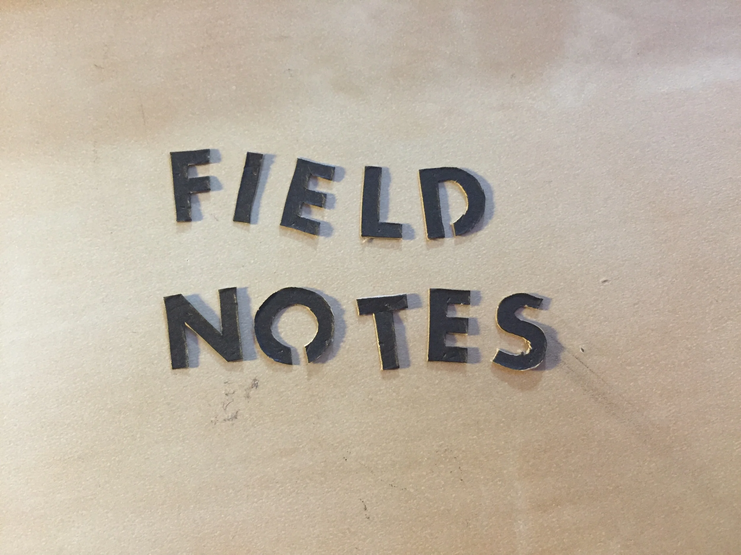 The letters freed from the cover... maybe they'll come in handy at some point!
